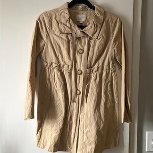LOFT Beige Trench Coat